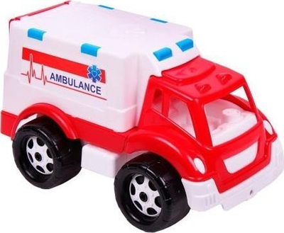 Lodër auto ambulancë Technok 4579, plastike, për fëmijë, shumëngjyrëshe