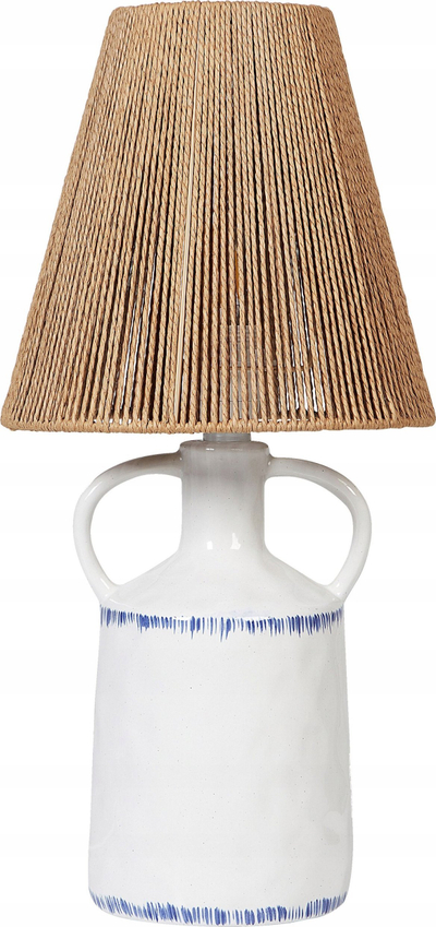 Lampë tavoline Beliani Larissos, qeramike, 51 cm, e bardhë