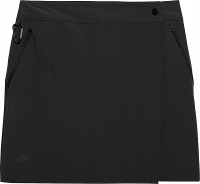 Fustan trekking për goca 4F 4FSS23TFSKF005, 2 në 1 me shorce, teknologji 4F Dry, gri