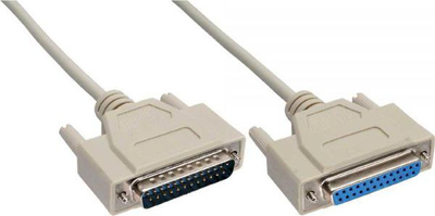 Kabllo zgjatues InLine DB-25, 30m, gri