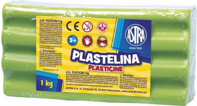 Plastelinë Astra Plasticine, 1kg, jeshile lime