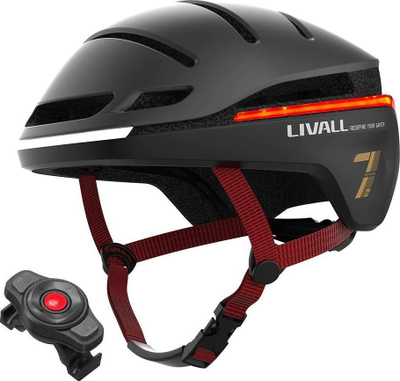 Helmetë biçiklete Livall EVO21, madhësia M 54-58 cm, LED inteligjent, e bardhë