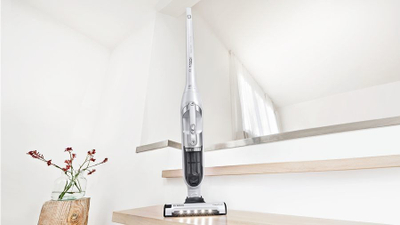 Fshesë me bateri Bosch BBH3ALL28, 2 në 1, AllFloor PowerBrush me LED, gri