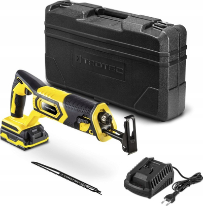 Sharë reciproke pa kabllo Trotec PRCS 10-20V, 20V, bateri 2Ah, verdh e zez