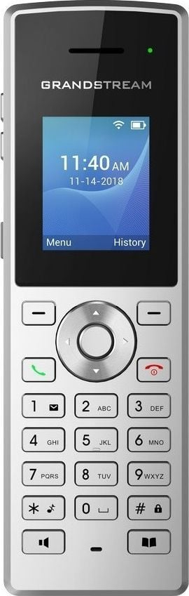Telefoni pa tel Grandstream WP810, WiFi, zë HD, i zi