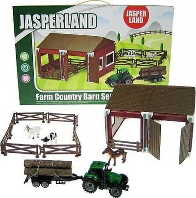Set lodrash fermë HIPO Zagroda 5279-32, 51 pjesë, me traktor