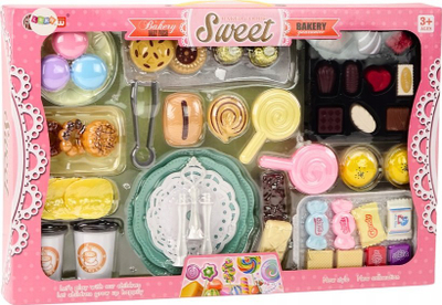 Set lodër Candy Shop Café, 50 copa, ëmbëlsira dhe torte, shumëngjyrësh