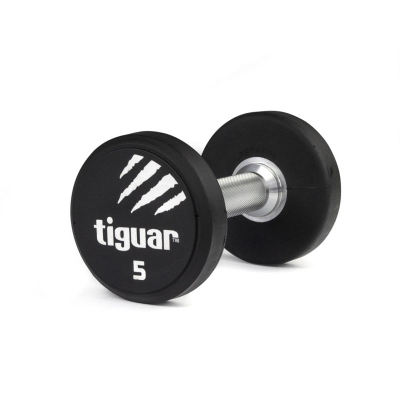 Hantel Tiguar TI-WHPU0050, 5 kg, poliuretani, i zi