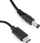 Kabllo adapter USB-C në DC 2.1/5.5, 5V 1A, 100cm, i zi