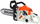 Lodër sharre me zinxhir Power Saw, me dritë, me zë, portokalli