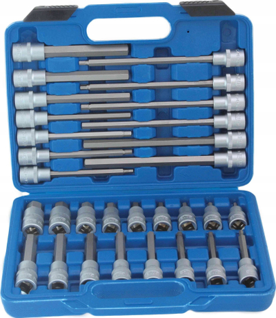 Set çelësa gjashtëkëndorë S-SH3012 H5 H19, 30 copa, gjatësi të shkurtra dhe të gjata