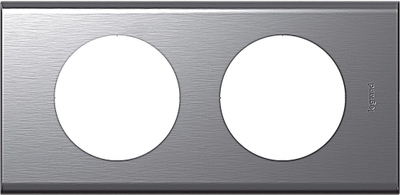 Kornizë dyshe Legrand Celiane 069102, metal, ngjyrë inoks