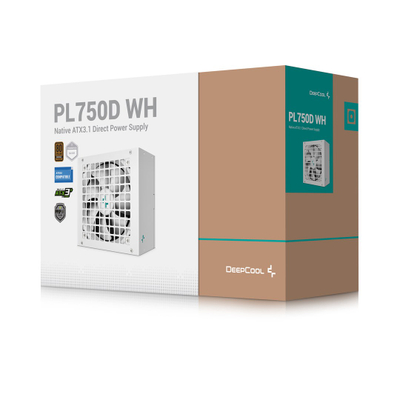 Burim energjie DeepCool PL750D WH 750 W 20+4 pin ATX ATX, i bardhë