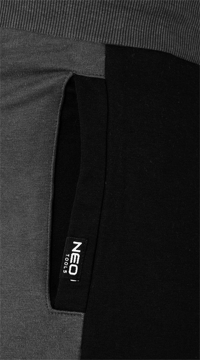 Tuta pune Neo Comfort, XXL, të përforcuara, gri me të zezë