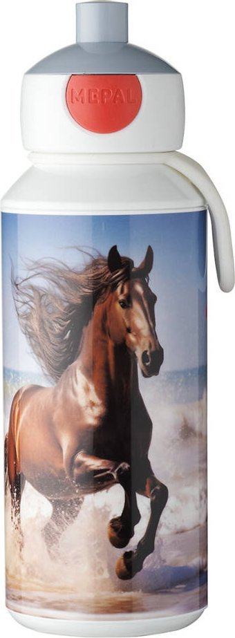 Shishe uji MEPAL Pop up Campus 400ml, për kalamaj, me figurë “Wild Horse”, shumëngjyrëshe