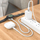 Kabllo karikimi 2 në 1 Hoco CWS, USB-C në Lightning, Apple Watch, e bardhë