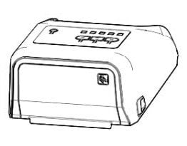 Kapak printeri Zebra ZD620T, për modele standarde pa LCD, me Media Window, gri