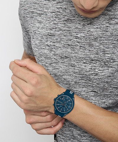 Orë dore për meshkuj Hugo Boss Velocity 1514061, e kaltër