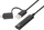 Kartë zëri e jashtme Manhattan 153560, USB A dhe USB C, 3.5mm, e zezë