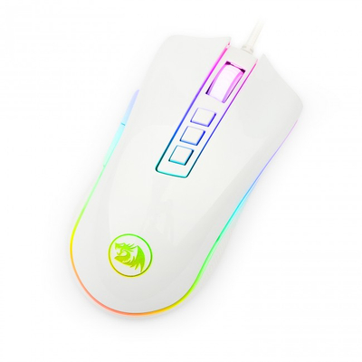 Гејминг глушец Redragon Cobra M711W, RGB, 10000 DPI, бел