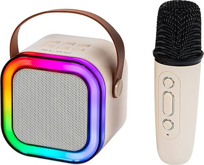 Караоке Bluetooth Гоник 30-359, RGB, 1 микрофон, пренослив
