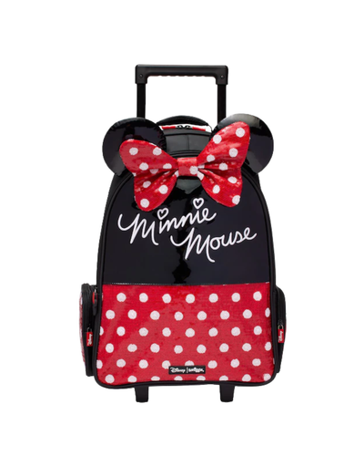 Çantë shkolle me rrota Promax Minnie Mouse, 75x37x20cm, kuqe/zezë