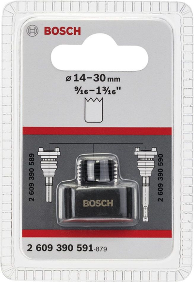 Adapter zëvendësues Bosch 2609390591, për adapter me ndërrim të shpejtë, filetë 1/2", i zi