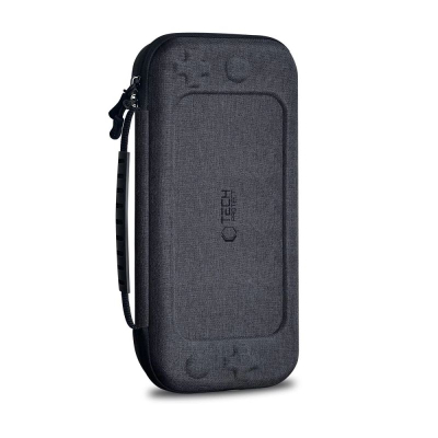 Kuti mbrojtëse Tech-Protect Hardpouch për Nintendo Switch 2, gri e errët