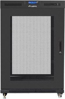 Kabinet rrjeti Lanberg Cabinet FF01, 19" 22U 800x1000, derë e shpuar, i zi