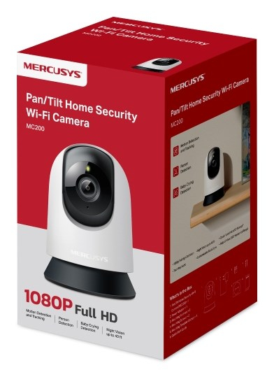 Kamerë sigurie Mercusys MC210, 2K 3MP, Wi Fi, e bardhë