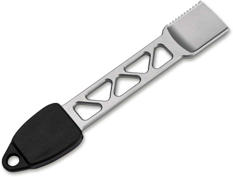 Mjet kampingu Boker Plus Metalbite, çelik inox, shumëfunksional, argjendtë