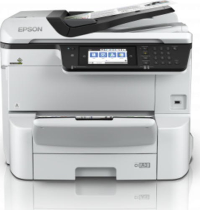 Printer multifunksional Epson WorkForce Pro WF-C8610DWF, inkjet për punë zyre, WiFi, i bardhë
