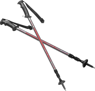Shtylla trekking Spokey Ekvilibro, me antishock, 105-135 cm, gri