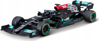 Maketi makinë Bburago Mercedes AMG F1 W12 #44, shkallë 1:43, edicion 2021, e zezë