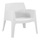 Karrige lounge plastike SLEEK HM6365.01, polipropileni, 62x68x73cm, e bardhë