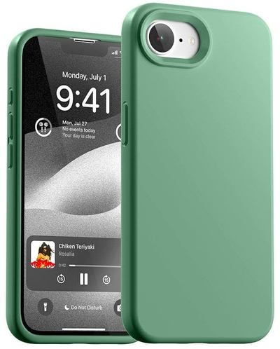Mbulesë silikoni Mercury për iPhone 16e, mbrojtëse, e gjelbër