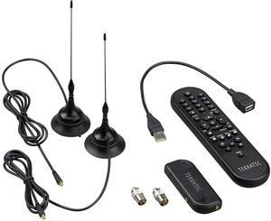 Tuner TV USB TerraTec T5 10908, DVB T, me telekomandë, i zi