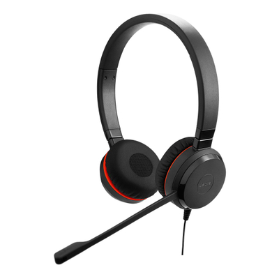 Слушалки со микрофон Jabra Evolve 20 SE, со кабел, USB Type-C и USB Type-A, црни