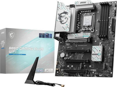 Pllakë amë MSI B860 Gaming Plus WiFi, Intel B860, LGA 1851, ATX