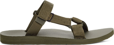 Sandale Teva Universal Slider, shollë e sheshtë, rripa që rregullohen, jeshile ulliri