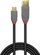 Kabllo USB Lindy Anthra Line, USB 3.2 Type A me Type C, 3m, 100W PD, e zezë