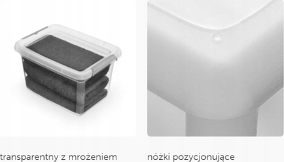Kuti plastike organizuese Orion, 4.5L, me kapak, transparente