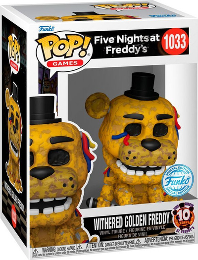 Figurë Funko POP Five Nights at Freddy's 1033 Withered Golden Freddy, Special Edition