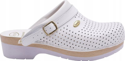 Sabot profesionist Dr. Scholl Supercomfort, mjekësor, nr. 39, i bardhë