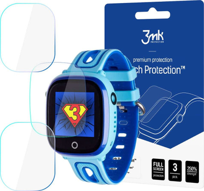 Folie mbrojtëse ekrani 3MK Watch Protection, për Garett Kids Happy, set 3 copë, transparente