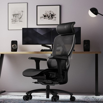 Гејминг столица ThunderX3 XTC Mesh, ергономска, дишлива мрежа, црна