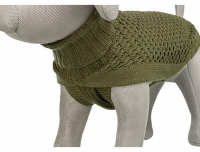 Pulovër për qen Trixie Norwood, XXS, 18 cm, jeshile ulliri