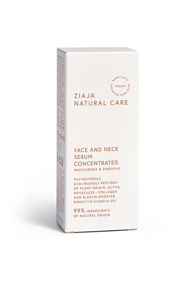 Serum për fytyrë dhe qafë Ziaja Natural Care, 30 ml