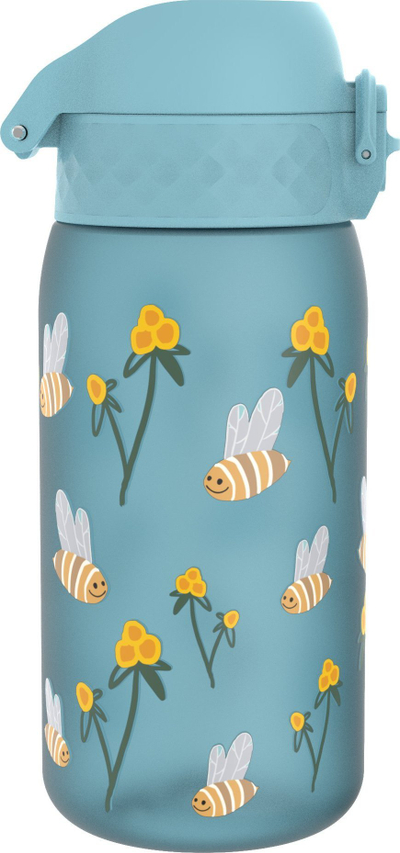 Shishe uji për kalamaj Recyclon Bumble Bees, 350 ml, pa rrjedhje, blu