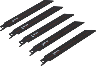 Teh sharre sabre FASTER TOOLS BiMetal për hekur, 150mm, 24TPI, i zi